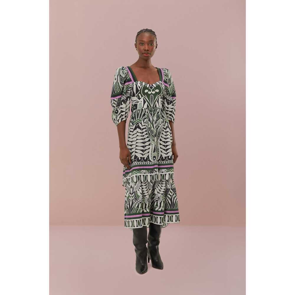 Black Lace Nature Short Sleeve Maxi Dress